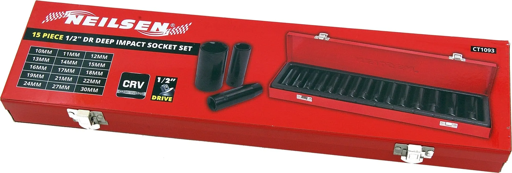 Socket Set - 15Pc 1/2In.Dr 10 - 30mm Deep Impact