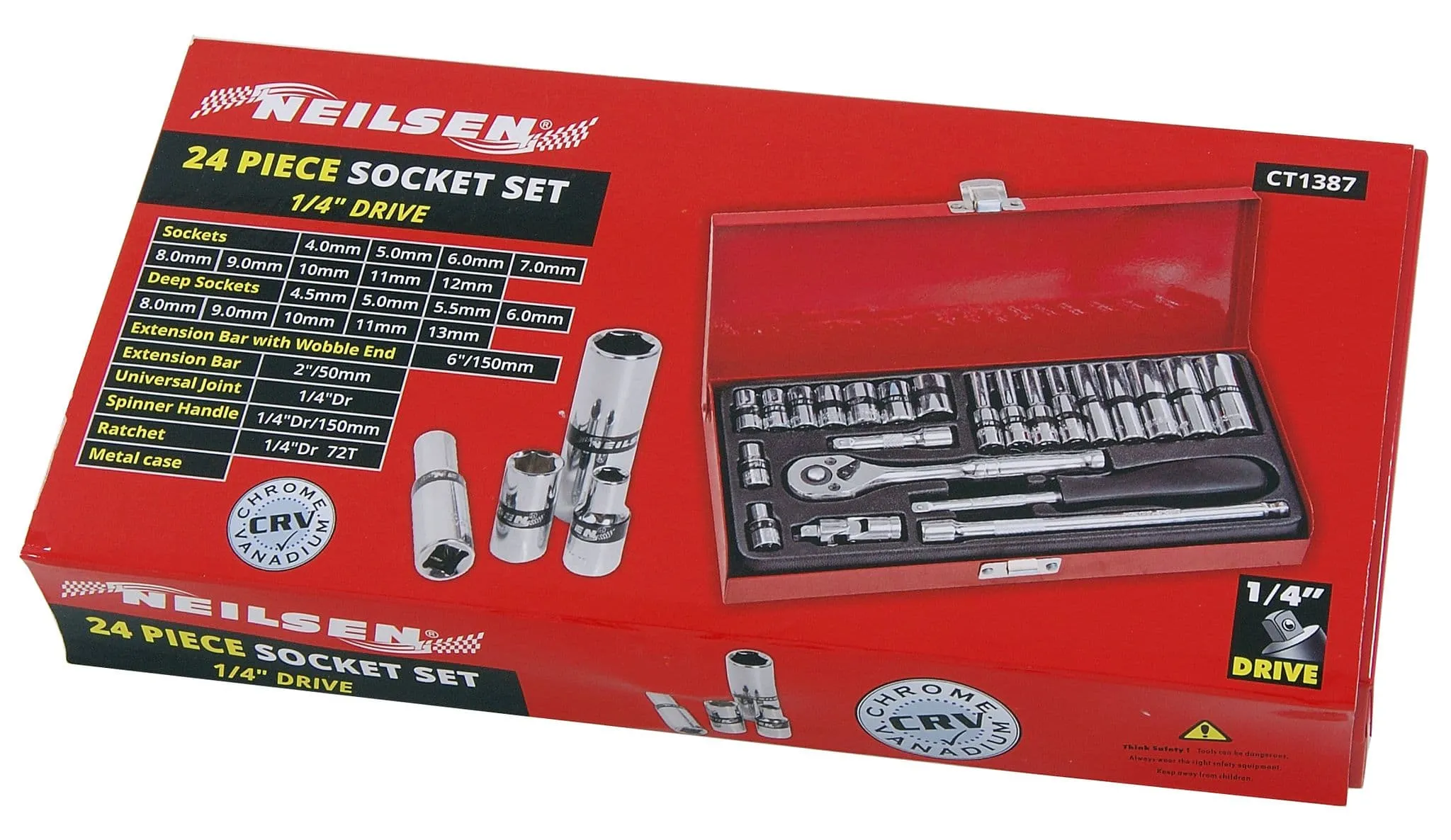 Socket Set - 24Pc 1/4 In.Dr