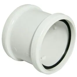 110mm Double Socket Connector White Floplast