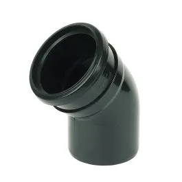 110mm 135 Bend Single Socket Black Floplast