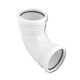 110mm 92.5 Bend Double Socket White Floplast