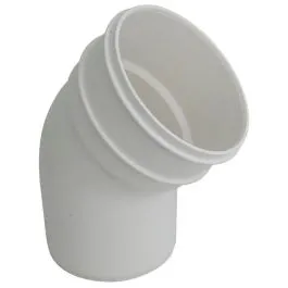 110mm 135' Bottom Offset Single Socket Bend White