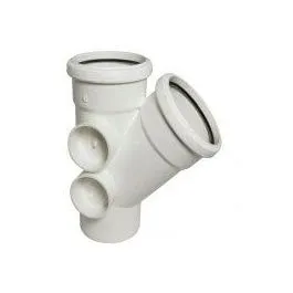 110mm 135 Branch White Double Socket Floplast
