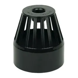 110mm Vent Terminal Cowl Black Floplast