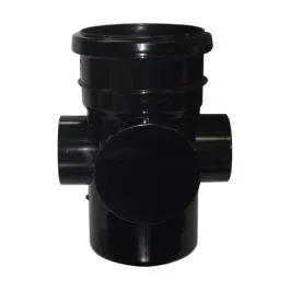110mm Acess Pipe Single Socket Black Floplast