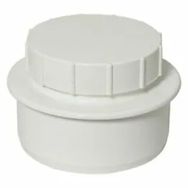 110mm Screwed Access Cap White Floplast *
