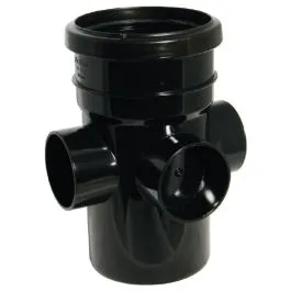 110mm Short Boss Pipe Black Floplast