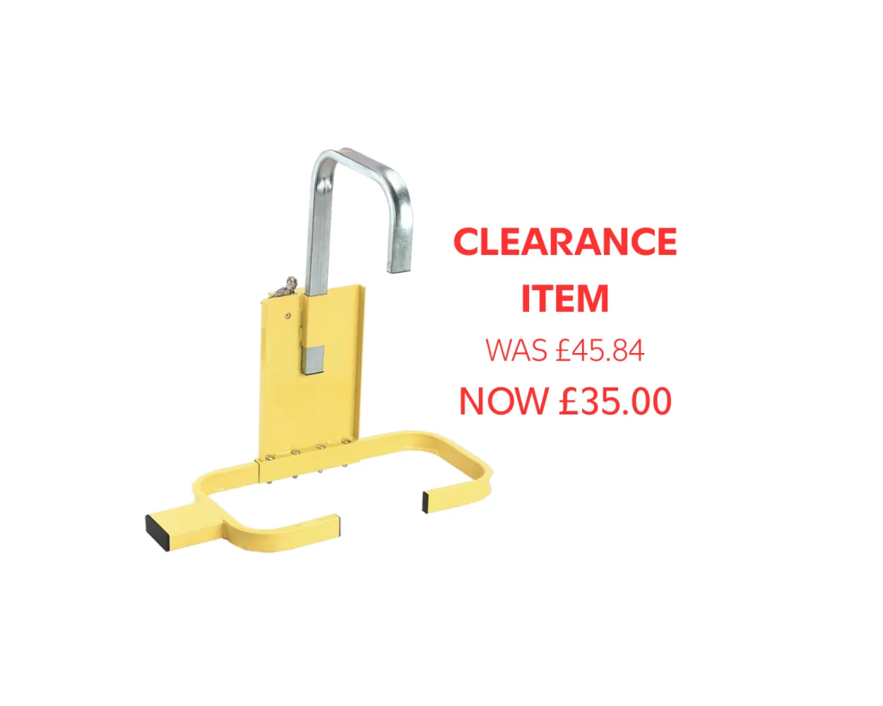 Sealey Wheel Clamp with Lock & Key