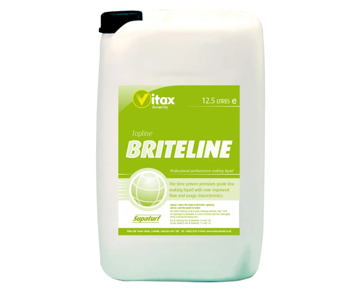 Brite-Line Line Marking Paint, 12½ ltr tub, White