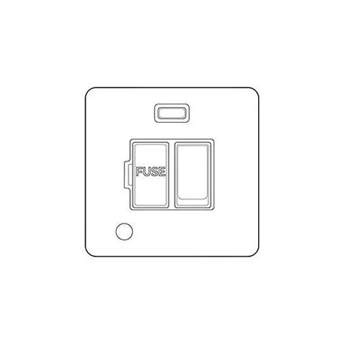 Elite Flat Plate Range-Polished Chrome-Switched Spur with Neon + Cord (13 Amp)