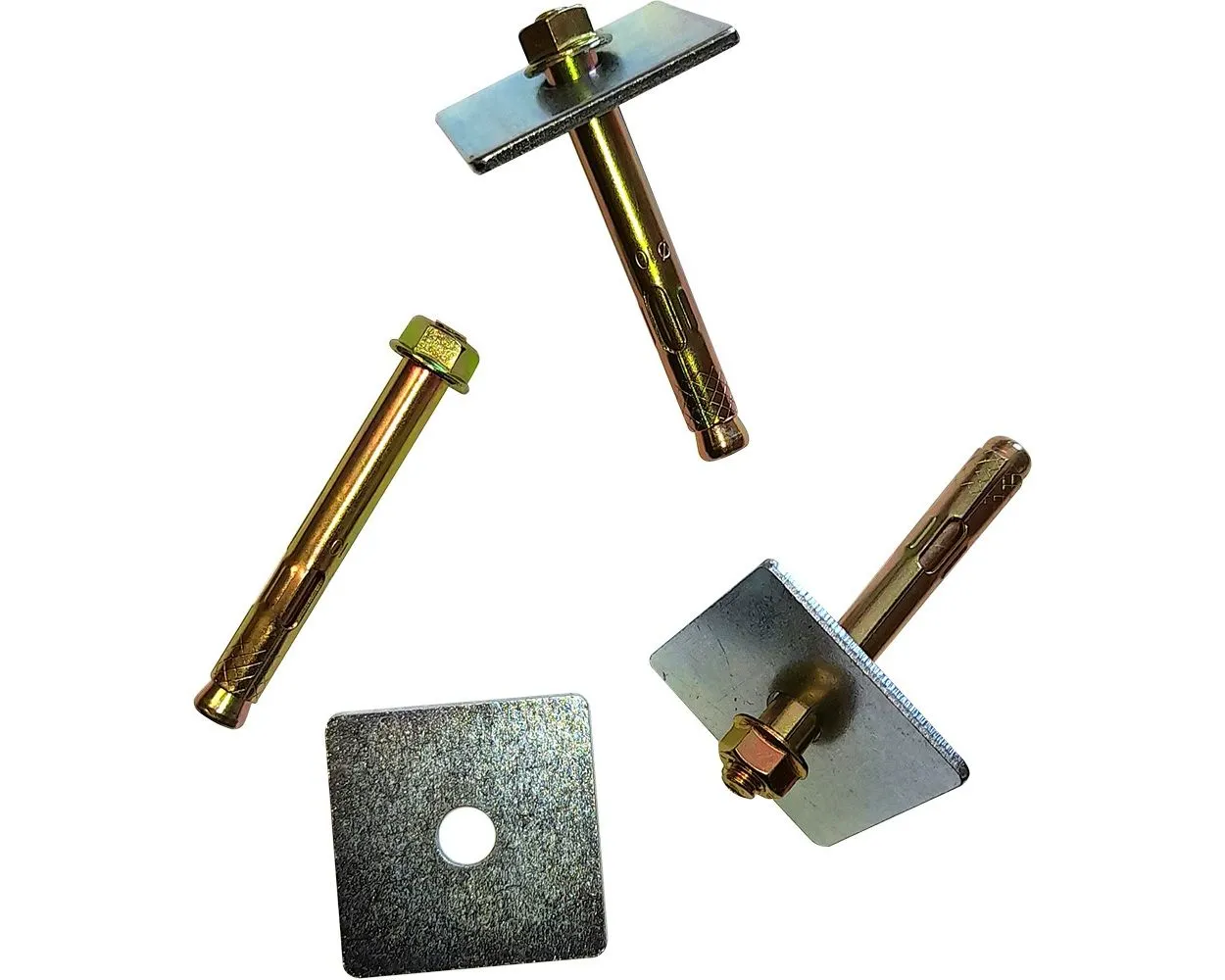 Litter Bin Fixing Kit Containing 3 x Expansion Bolts and 3 x Plate Washers