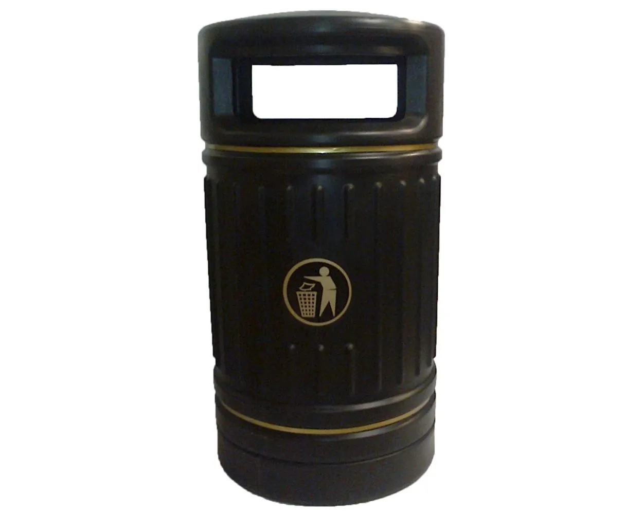 Camden Litter Bin, Black, with ash tray