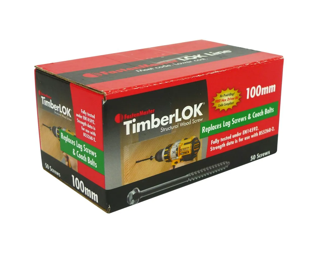 4inch TimberLok Screws, Pack of 50