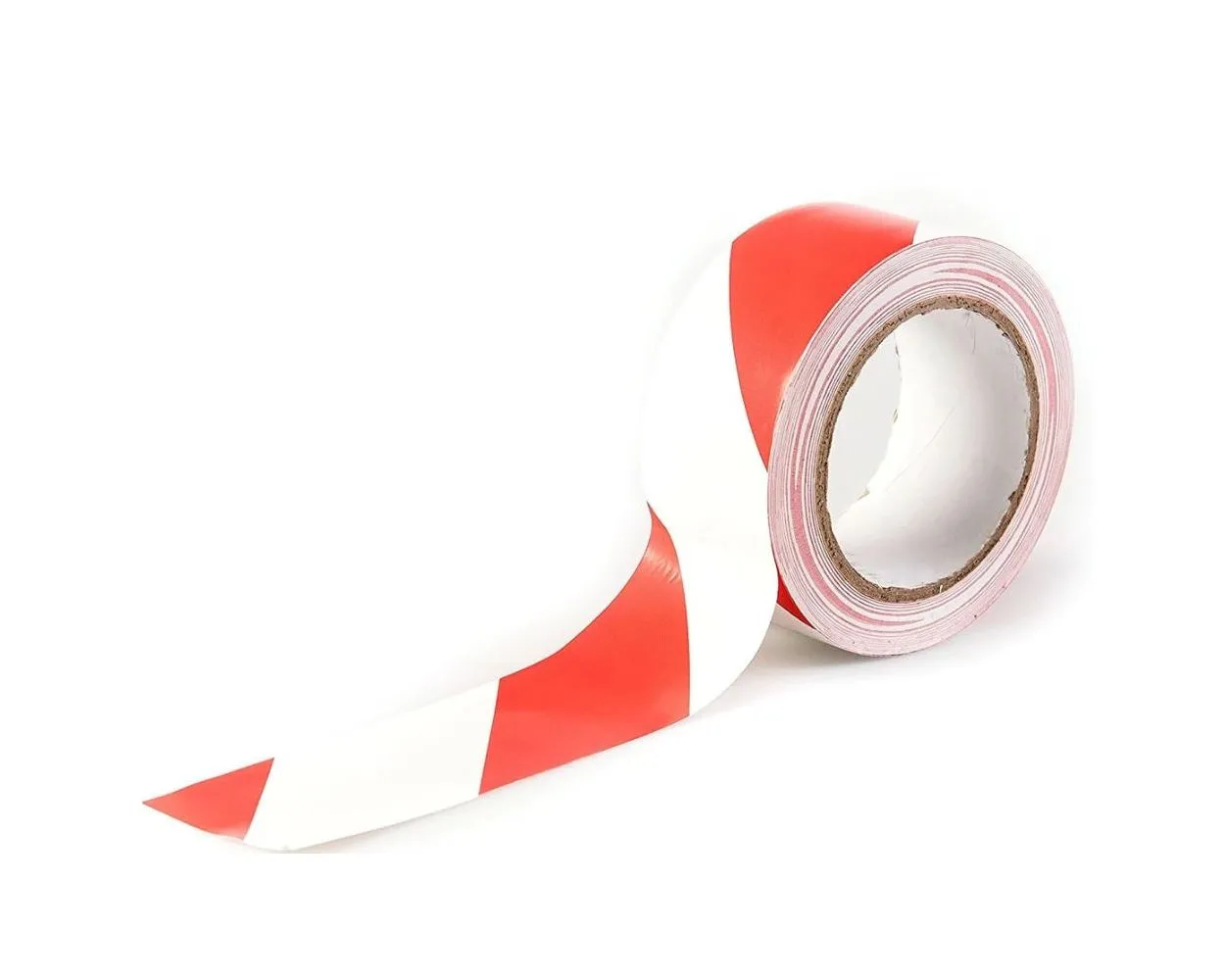 Self-Adhesive Hazard Tape, red/white, 33m