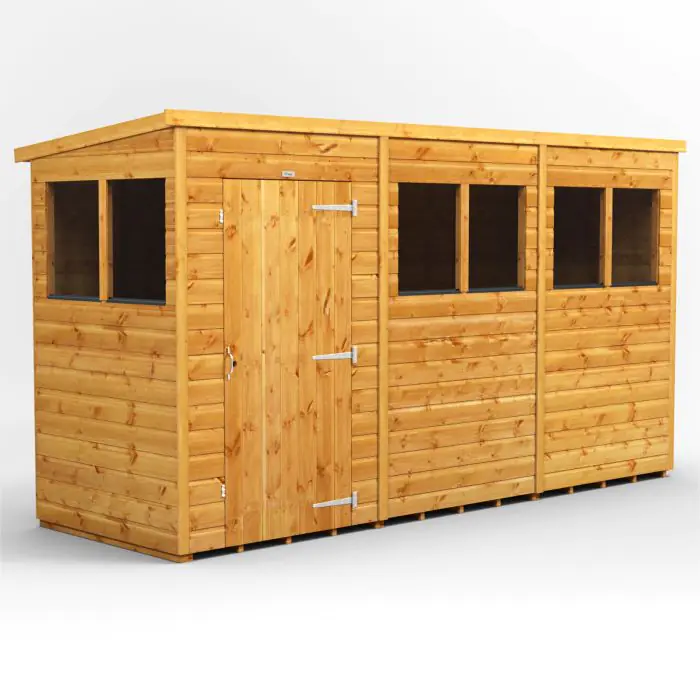 12x4 POWER Pent Shed 124PP