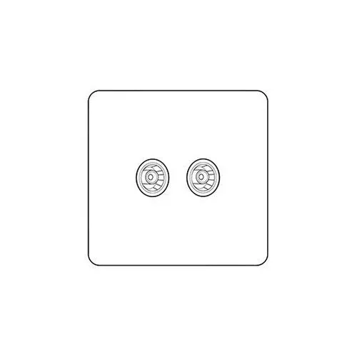 Vintage Range-Aged Pewter-TV/FM Diplexed Socket