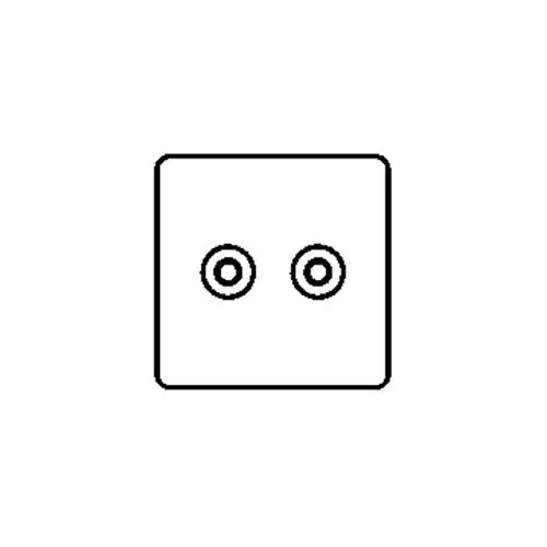 Studio Range-Polished Nickel-TV/Satellite Socket