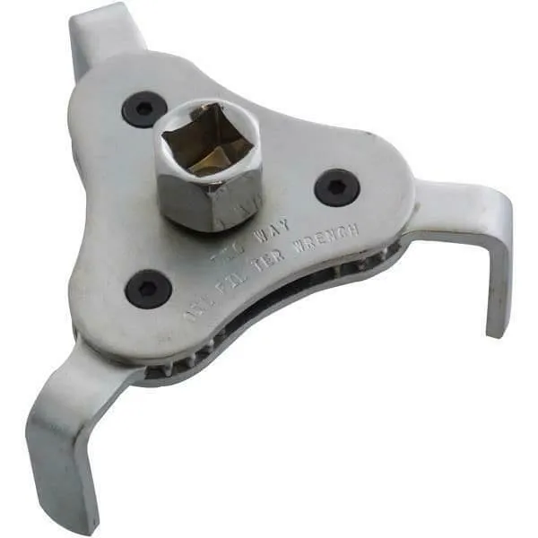 Two Way Oil Filter Wrench Fuel Tool Quality 3 Leg 63-100mm Remover Car