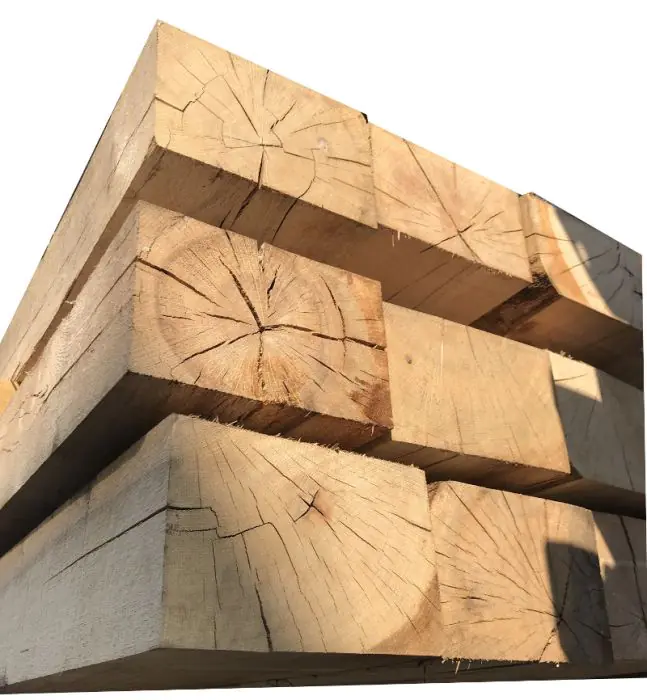 100X200 New Untreated Oak Sleeper 2.4M FSC