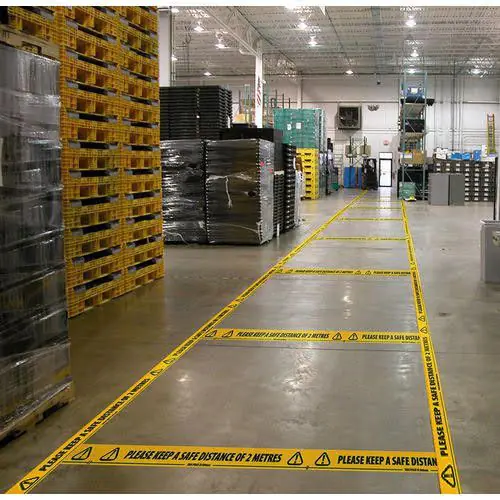 Tembe Safe Distance Warning Tape 50mm X 33mt