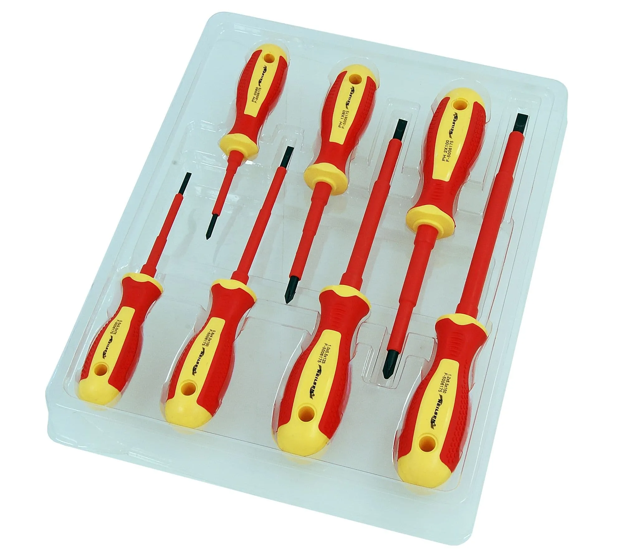 Vde Electricians Screwdriver Set 7 Pc Phillips Flat Head 1000V