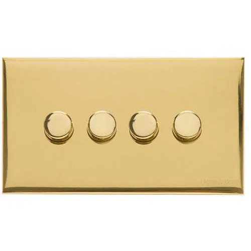 Winchester Range-Polished Brass-4 Gang Dimmer (400watts)