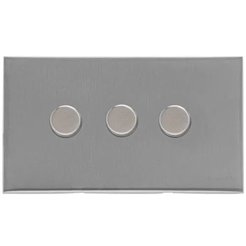 Winchester Range-Satin Chrome Silk-3 Gang Dimmer (400 watts)