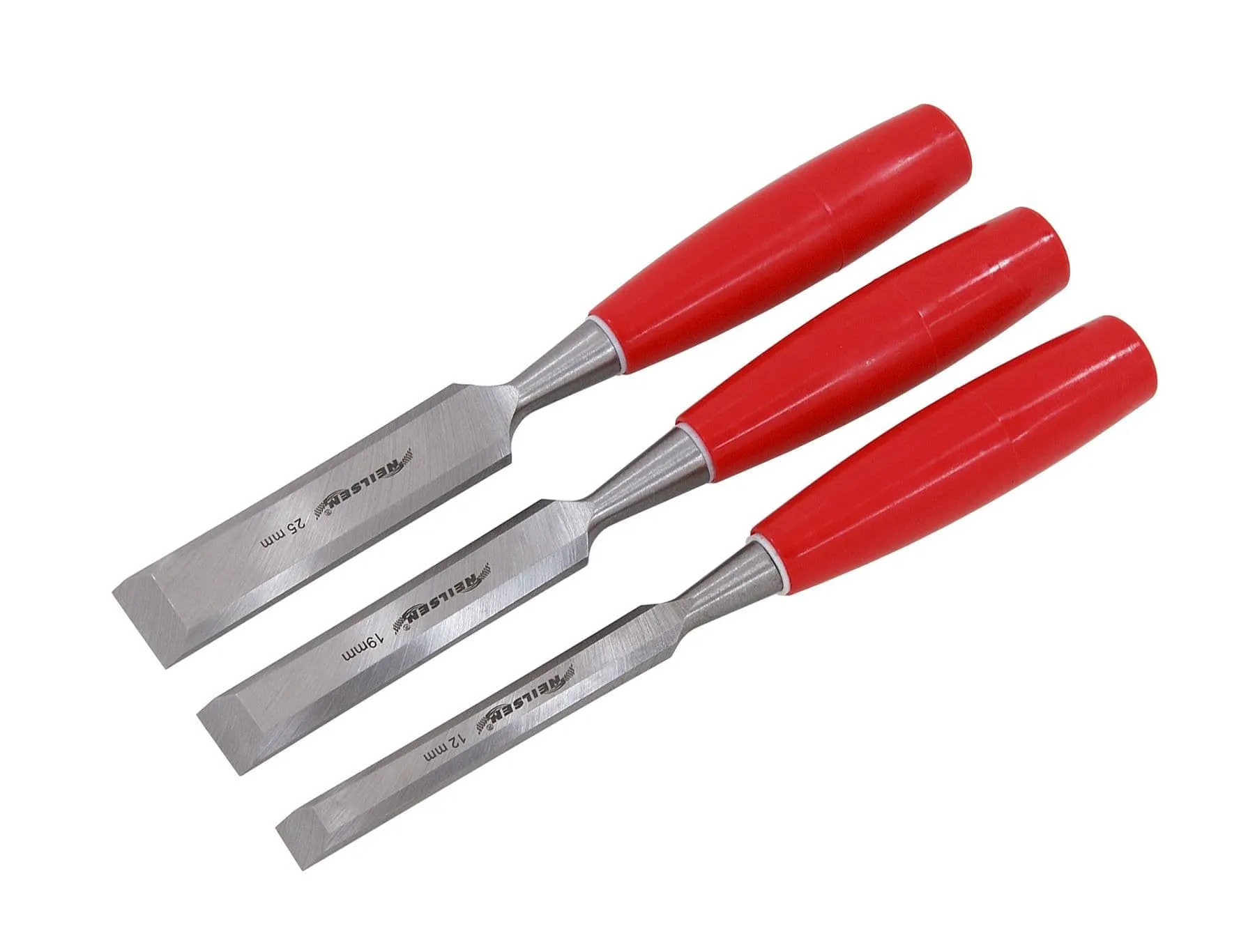 Wood Chisel Set 3Pc Bevel Edge 12mm 19mm 25mm