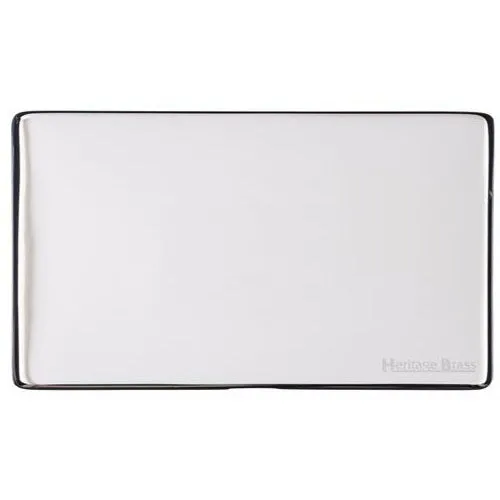 Vintage Range-Polished Chrome-Double Blank Plate