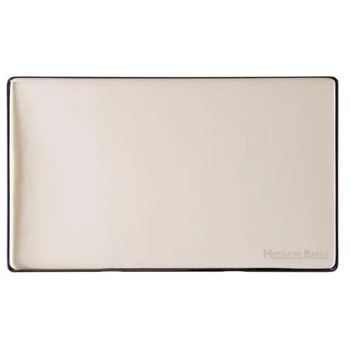 Vintage Range-Satin Nickel-Double Blank Plate