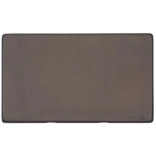Vintage Range-Matt Bronze-Double Blank Plate