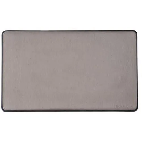 Vintage Range-Satin Black Nickel-Double Blank Plate