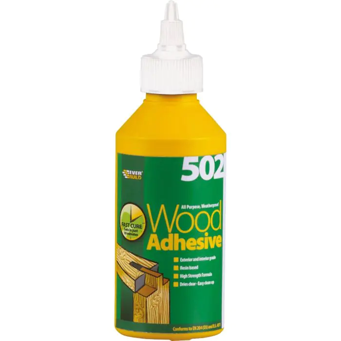 x Everbuild 502 Weatherproof Wood Adhesive xxx 75 ml 483363