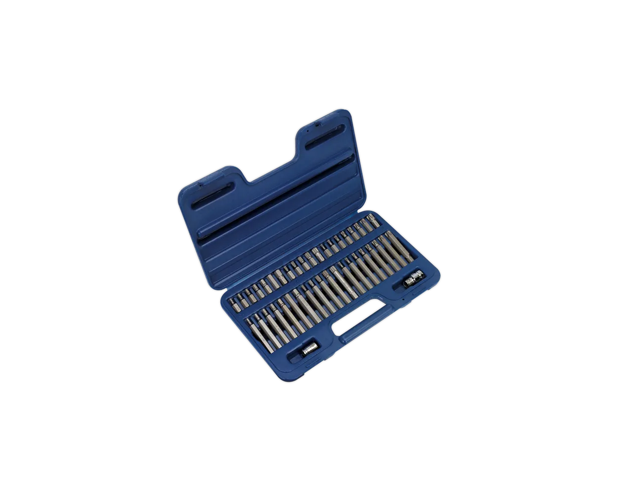 Sealey TRX- Star*/Hex/Spline Bit Set 42pc ⅜inch & ½inch Sq Drive