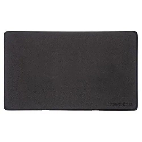 Vintage Range-Matt Black-Double Blank Plate