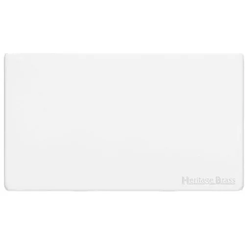 Vintage Range-Gloss White-Double Blank Plate