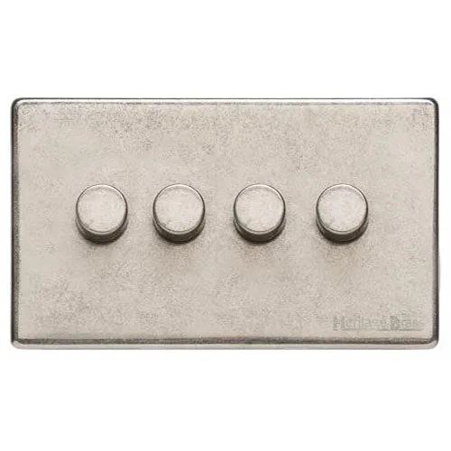 Vintage Range-Rustic Nickel-4 Gang Dimmer (400watts)