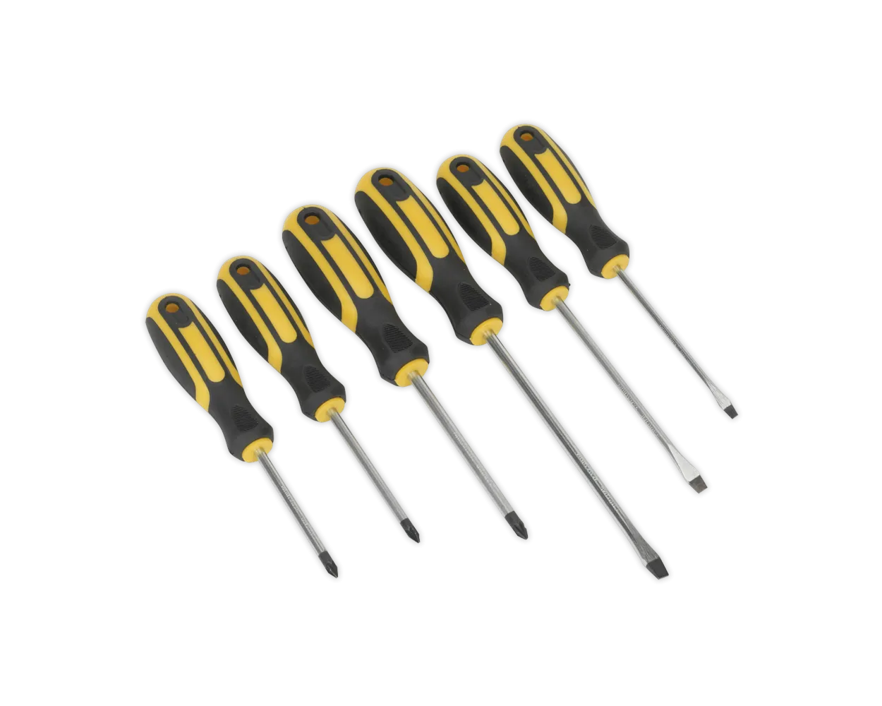 Sealey Soft Grip Screwdriver Set 6pc