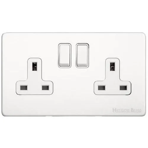 Vintage Range-Matt White-Double Socket (13 Amp)