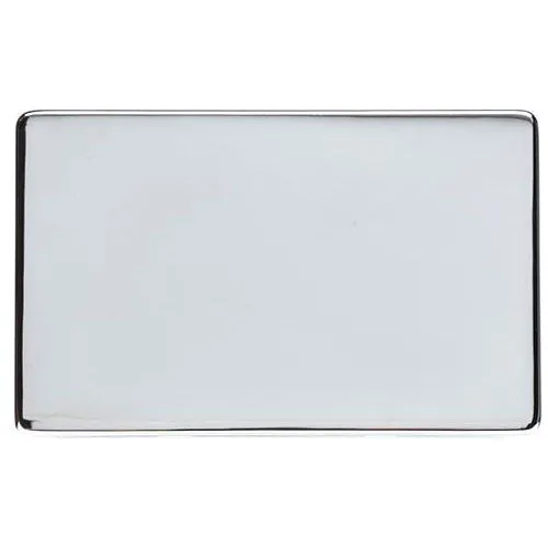 Studio Range-Polished Chrome-Double Blank Plate