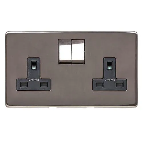 Studio Range-Polished Bronze -Double Socket (13 Amp)