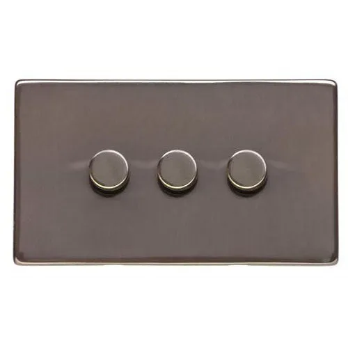 Studio Range-Polished Bronze -3 Gang Dimmer (400 watts)