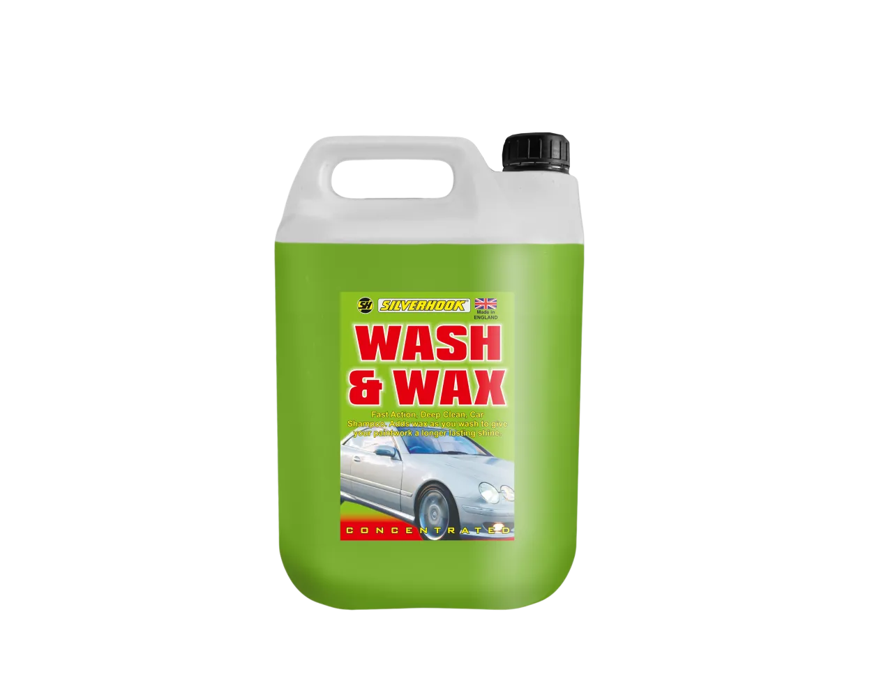 Wash & Wax Car Shampoo, 5 ltr