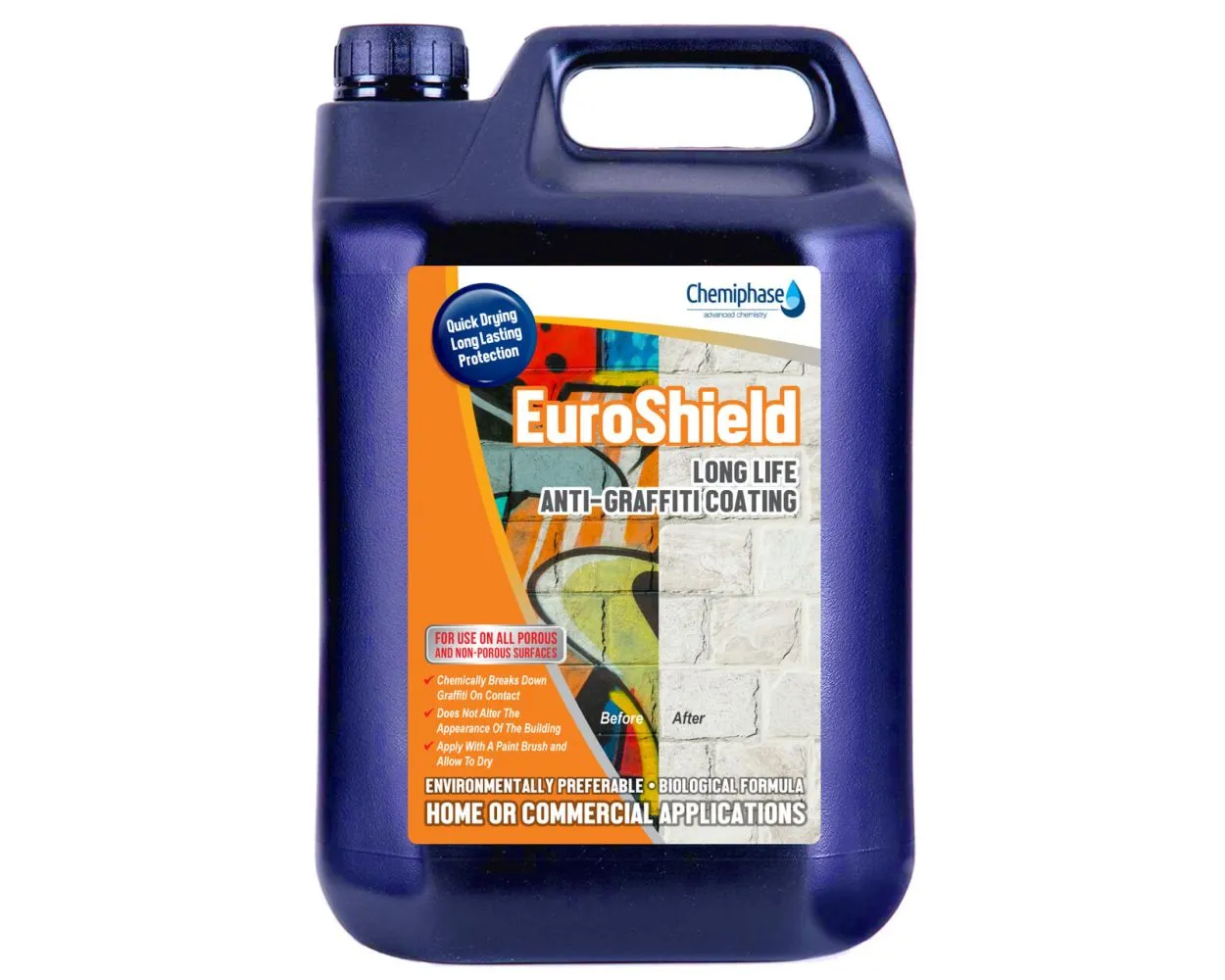 Euroshield Long Life Anti-Graffitti Coating, 5 ltr