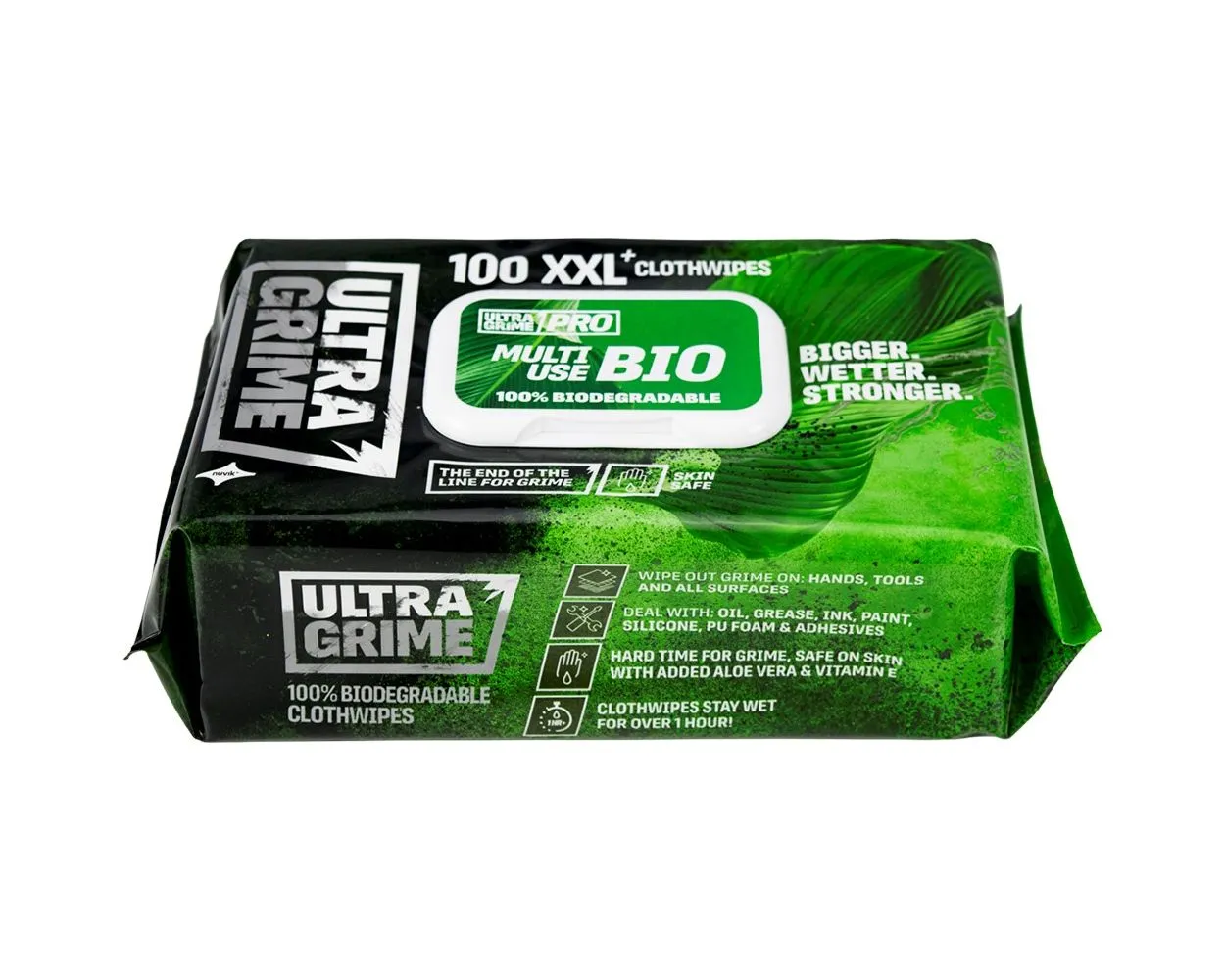 Ultra Grime Pro Bio Multiuse Wipes, 100 wipes per pack