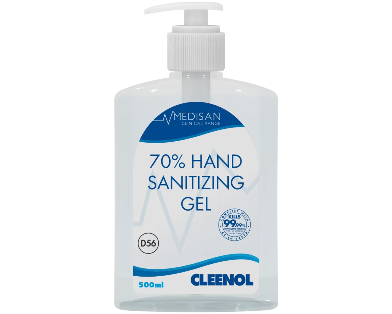 Hand Sanitising Gel, 500ml pump bottle