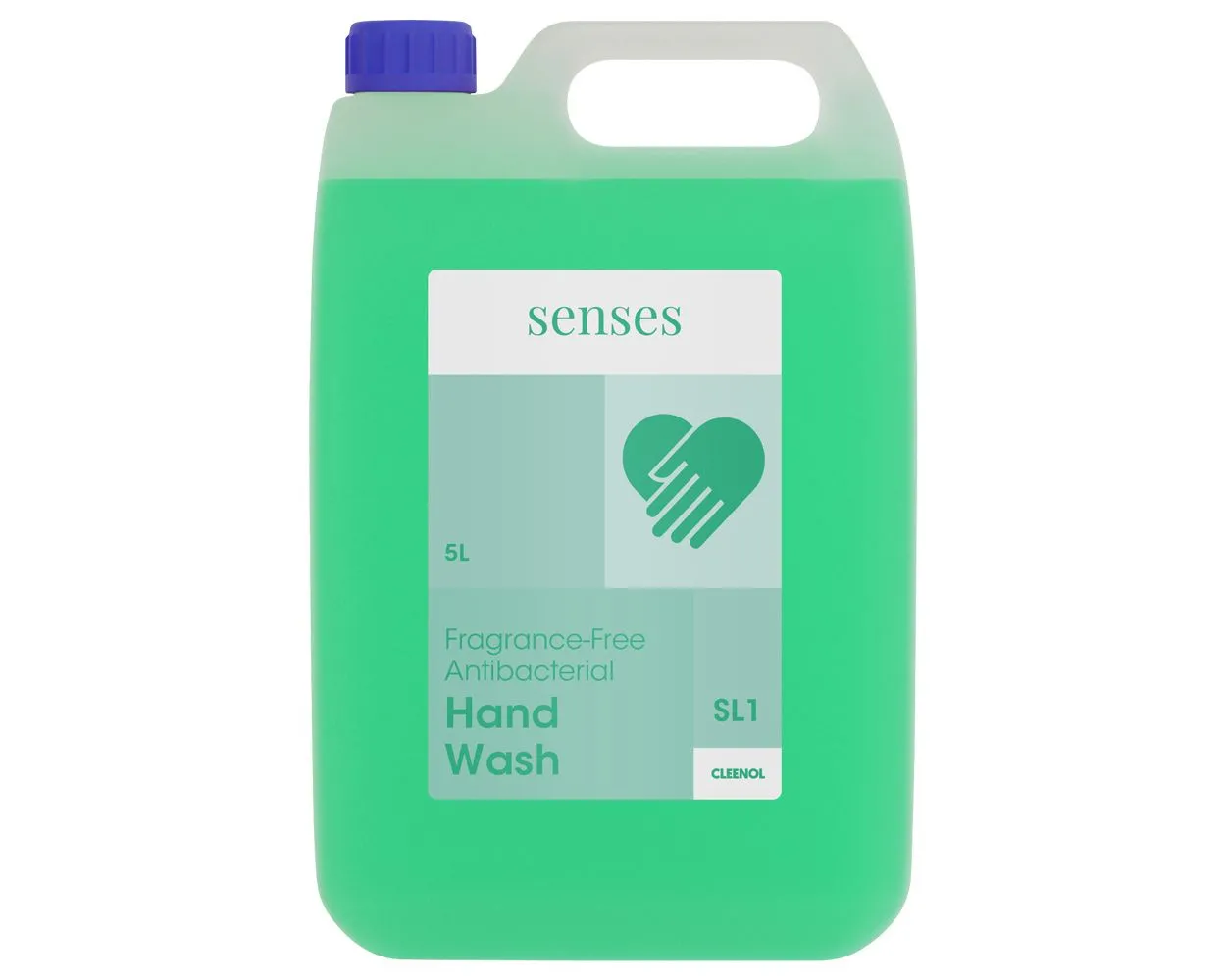 Senses Fragrance Free Antibacterial Handwash, 5 ltr