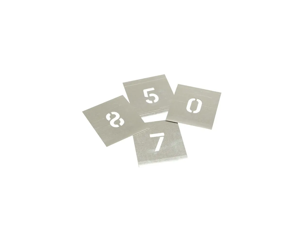 Zinc Plate Stencil Kit - numbers 0-9, 4inch