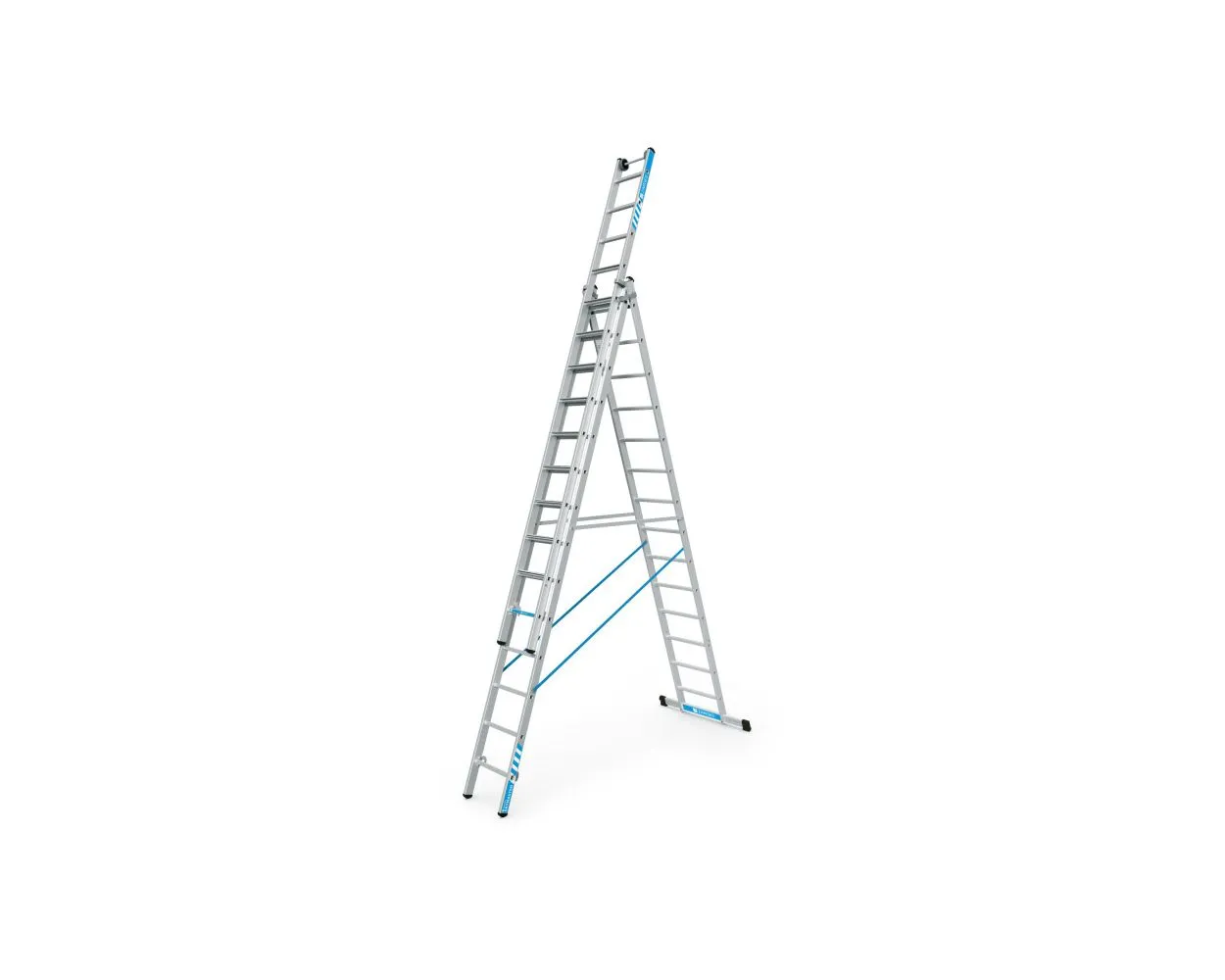 Zarges Skymaster 'Plus X' 3 Part Combination Ladder, 3 x 14 Rungs