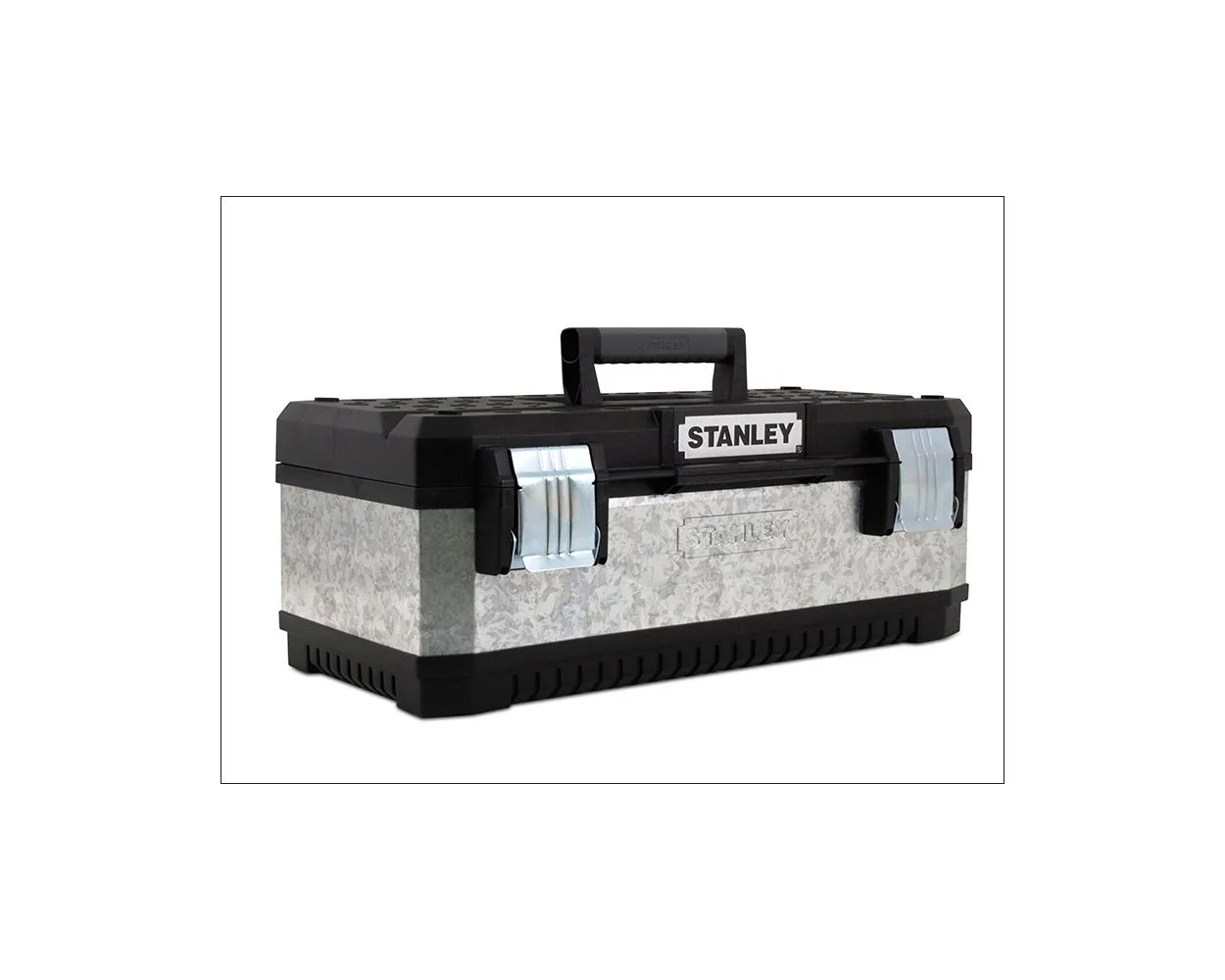 Stanley Galvanised Metal Toolbox, 50cm (20inch)